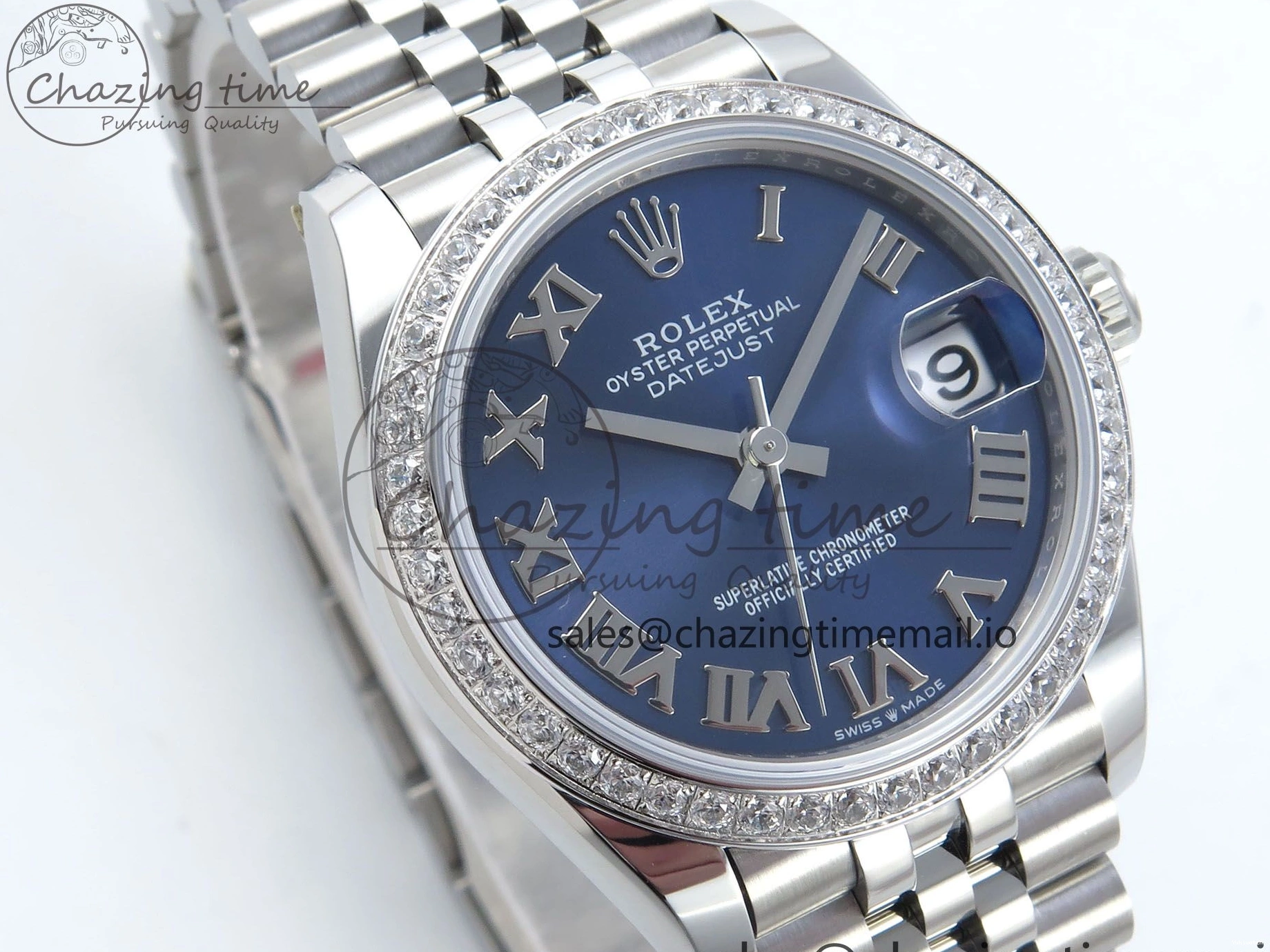 Dial Best Blue Jubilee 1:1 ARF Bezel Edition DateJust Roman 904L 2688 on Bracelet Diamonds SS 31 Steel 278384RBR ETA 0423